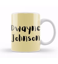 Dwayne Johnson Artwork Kupa Bardak Porselen