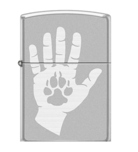 Zippo 205-106470 Hand And Paw Print Design Çakmak