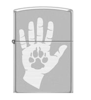 Zippo 205-106470 Hand And Paw Print Design Çakmak