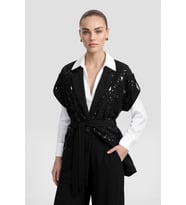 FTZ Women Kadın Lazer Kesim Motifli İkili Takım Takım Siyah 31349
