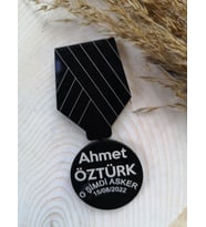 Asker Magnet - Madalyon Magnet - Nikah Şekeri - Nişan Şekeri - Söz Şekeri - Düğün Magnet - Nişan Magnet - Söz Magnet - Yenidoğan Magnet - Doğum Magnet - Yaş Magnet 7cm