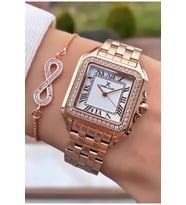 Daniel Klein MRD12337 Rose Gold Renk Kadın Kol Saati Bileklik Hediyeli