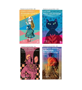 Aynanın Içinden + Kedi Gezegeni + Wilhelm Storitz’in Sırrı + Gradiva – Bir Pompei Düşü- 4 Kitap Set