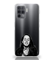 Oppo Reno 5 Lite Uyumlu Lana Del Rey Desenli Şeffaf Telefon Kılıfı