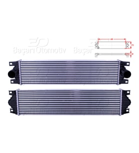Opel Movano Nissan Interstar Renault Master 2 1999 ve Sonrası Uyumlu Intercooler (Turbo Radyatörü)