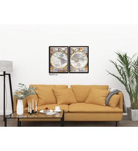 Çerçeveli Doku Efektli Tablo Seti 105x70 cm