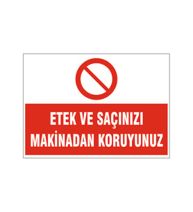 Mesai bitiminde makineni teslim etmeden ayrılma, isg uyarı levhası