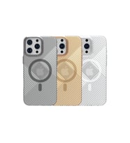 Pilelistore   iPhone 16 Pro Stella PC Sert Magsafe Kılıf - Gold