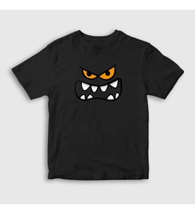 Presmono Unisex Çocuk Siyah Evil Face Oyun Red Ball T-Shirt 357997tt