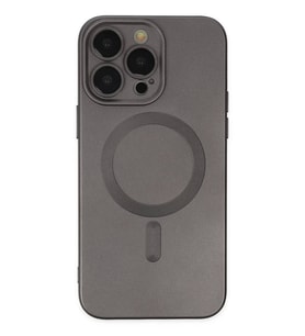Newface Apple iPhone 13 Pro Kılıf Moshi Lens Magneticsafe Silikon - Füme