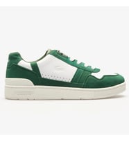 Lacoste T-Clip Leather Mens Sneaker Hakiki Deri Günlük Spor Ayakkabı Beyaz Yeşil