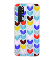 PrintiFy Xiaomi Mi Note 10 Lite ile Uyumlu 1mm Slim Fit Water Color 1 Baskılı Şeffaf  Kılıf