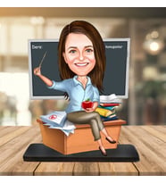 Kişiye Özel Karikatür Biblo ÖĞRETMEN