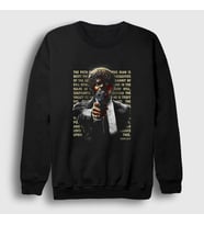 Presmono Unisex Siyah Ezekiel Film Pulp Fiction Sweatshirt 249081tt