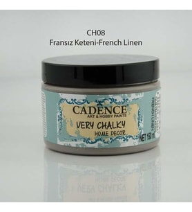 Cadence Very Chalky Home Decor Mobilya Boyası 150 ml. CH-08 FRANSIZ KETENİ 