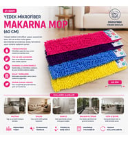 60CM.YEDEK MİKROFİBER RENKLİ MAKARNA MOP (5680)