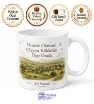 Memleket Kokan Hediye Kupa Bardak Özel Tasarım Porselen Nostalji Hediye