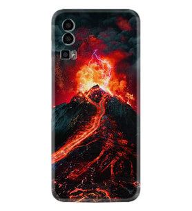 General Mobile GM 23 Kılıf Silikon Desen Özel Seri Yanardağ 1611