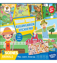 Tekrar Tekrar Kullanabilen Sticker Pad Hayvanlar