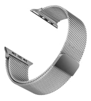 Microsonic Apple Watch Series 7 41mm Milanese Loop Kordon Gümüş