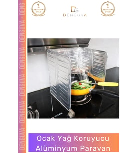 #YağKoruyucuParavan Katlanır Ocak Sıçrama Önleyici Isıya Dayanıklı Panel Tip Yağ Koruyucu Alüminyum
