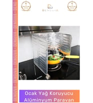 #YağKoruyucuParavan Katlanır Ocak Sıçrama Önleyici Isıya Dayanıklı Panel Tip Yağ Koruyucu Alüminyum