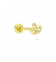 Glorria Altın Çiçek Tragus Piercing
