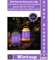 #Sineklik Taşınabilir Sessiz Güvenli 360° Korumalı Şarjlı Fener Şık Kamp Tipi UV Işıklı Sinek Kovucu