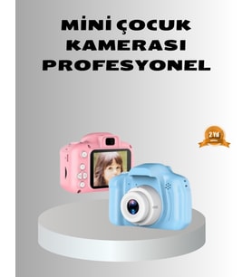 8MP Mini Çocuk Fotoğraf Makinesi – Pembe Ses Kaydı Özellikli