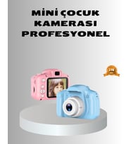 8MP Mini Çocuk Fotoğraf Makinesi – Pembe Ses Kaydı Özellikli