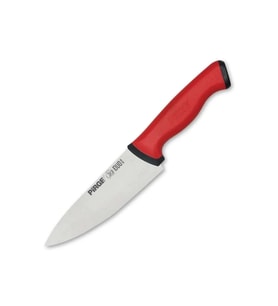 34159 Duo Şef Bıçağı 16 Cm - Kırmızı Kaymaz Sap
