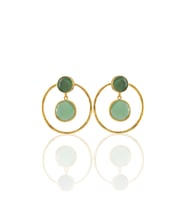Kadir Jewellery 22 Ayar Altın Kaplama Kadın Halka Küpe -El İşçiliği Ve Hipoalerjenik Küpe