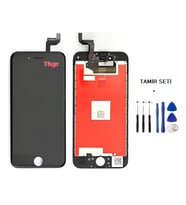 Tkgz - iPhone 6S Uyumlu Lcd Ekran Dokunmatik -A- Kalite (LW MARKA) SİYAH + TAMİR SETİ