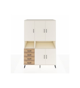 Kronos Dolap 7 Raflı 4 Çekmeceli 5 Kapaklı 132x59x195 Aytaşı-Aytaşı/Çam