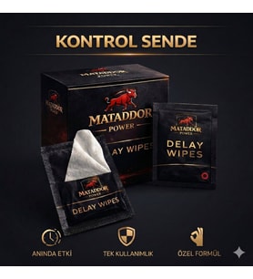 Erkeklere Özel Geçiktirci Mendil 10 Adet
