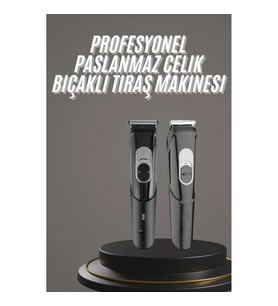 Pro Şarjlı Saç Sakal Tıraş Makinesi Ense Kesme Makinesi Lazer Öncesi Kısaltma