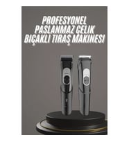 Pro Şarjlı Saç Sakal Tıraş Makinesi Ense Kesme Makinesi Lazer Öncesi Kısaltma