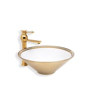 LENA TEZGAHÜSTÜ LAVABO E-8117 (Altın)