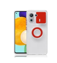 Ally Xiaomi Mi 11 Pro Kılıf Sürgülü Kamera Lens Korumalı Yüzük Standlı Sili - SSSSSS3259-4