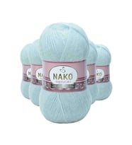 5 Adet Angora Lüks El Örgü İpi Saraylı Mint 10471