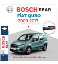 Bosch Rear Arka Silecek Fiat Qubo 2009-2017 ile uyumlu (Siyah)