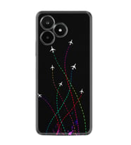 C53 Kılıf Silikon Desen Özel Seri Line Planet 1736