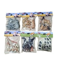 SH-P9904-07AL 6 AST 7PCS ASLAN-KAPLAN-ZÜRAFA-İNEK-FİL(Belirtilen fiyat, tekli satış için adet fiyatıdır.)
