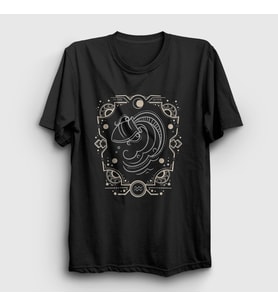 Presmono Unisex Siyah Aquarius Zodiac Hediye Kova Burcu T-Shirt 526213tt