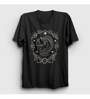 Presmono Unisex Siyah Aquarius Zodiac Hediye Kova Burcu T-Shirt 526213tt