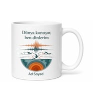Deprem Uzmanına Fay Hattı Sismograf Tektonik Plaka Sarsıntı Kupa Hediye Bardak