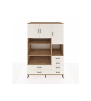Kronos Dolap 9 Raflı 6 Çekmeceli 3 Kapaklı 132x59x195 Çam-Aytaşı/Aytaşı