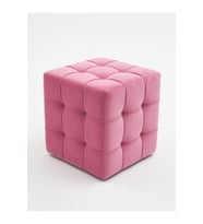 Kare Puf Pembe