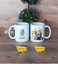 Babalar Günü Hediyesi Kupa Bardak Beyaz Fotoğraflı Babaya Hediye