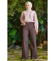 1067-Bol Paça Pantolon Kahve
